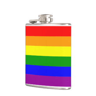 Pride Vlag LGBTQIA+ Regenboog Kleuren Heupfles
