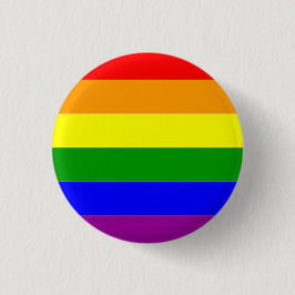 Pride Vlag LGBTQIA+ Regenboog Kleuren Ronde Button 3,2 Cm