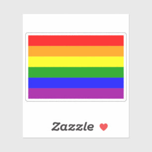 Pride Vlag LGBTQIA+ Regenboog Kleuren Sticker