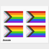 Pride Vlag Liefde Rechthoekige Sticker (Vel)