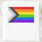 Pride Vlag Liefde Rechthoekige Sticker (Tas)