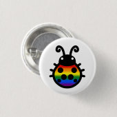Pride Vlag Lieveheersbeestje Speld Badge Ronde Button 3,2 Cm (Voorkant /achterkant)