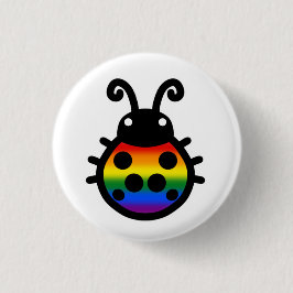 Pride Vlag Lieveheersbeestje Speld Badge Ronde Button 3,2 Cm