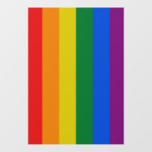 Pride vlag regenboog kleuren strepen raam klemmen raamsticker (Vel)