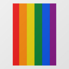 Pride vlag regenboog kleuren strepen raam klemmen raamsticker