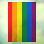 Pride vlag regenboog kleuren strepen raam klemmen raamsticker (Vel 3)