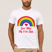 Pride Vlag Regenboog T-shirt (Voorkant)