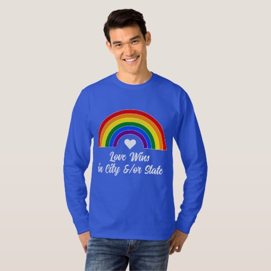 Pride Vlag Regenboog T-shirt (Voorkant volledig)