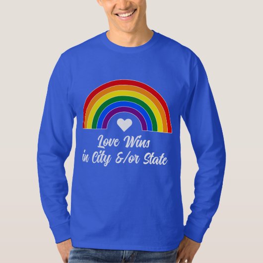 Pride Vlag Regenboog T-shirt (Voorkant)