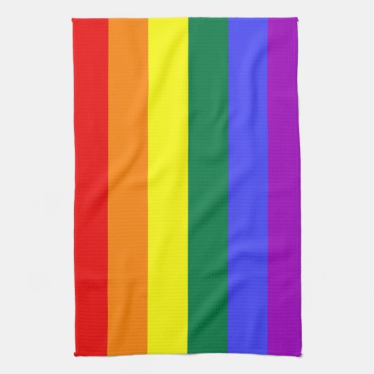 Pride vlag regenbooghanddoek theedoek (Verticaal)