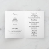 Pride-vlag Stout Lettertype Gevouwen Huwelijksfoto Programma (Binnen)