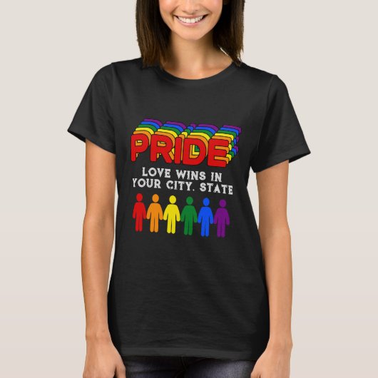 PRIDE Vlag T-shirt (Voorkant)
