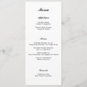Pride-vlag typografie huwelijksdiner menu (Achterkant)
