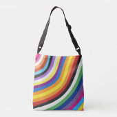 Pride-vlagkleuren Crossbody Tas (Achterkant)