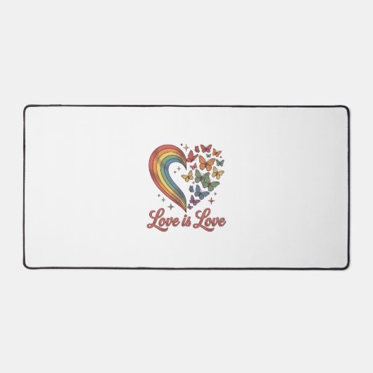 Pride Vlinder Hart Liefde Is Liefde Shirt Ontwerp_ Bureaumat (Voorkant)