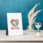 Pride Vlinder Hart Liefde Is Liefde Shirt Ontwerp_ Fotoplaat (Zijkant)