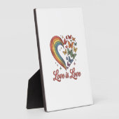 Pride Vlinder Hart Liefde Is Liefde Shirt Ontwerp_ Fotoplaat (Zijkant)