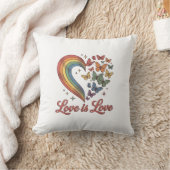 Pride Vlinder Hart Liefde Is Liefde Shirt Ontwerp_ Kussen (Deken)