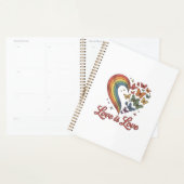Pride Vlinder Hart Liefde Is Liefde Shirt Ontwerp_ Planner (Display)