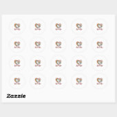 Pride Vlinder Hart Liefde Is Liefde Shirt Ontwerp_ Ronde Sticker (Vel)