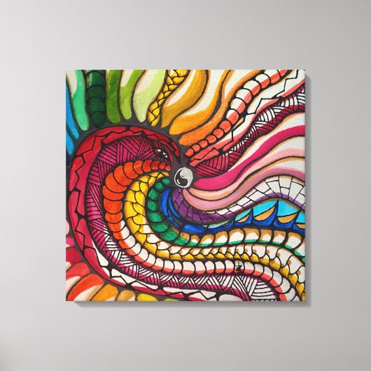 Pride Vogel Canvas Afdruk (Voorkant)