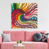Pride Vogel Canvas Afdruk (Insitu (Woonkamer))