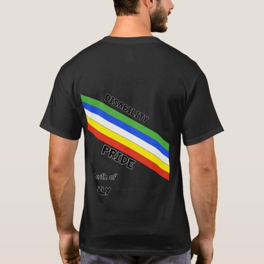 "Pride voor gehandicapten" T-shirt (Achterkant)