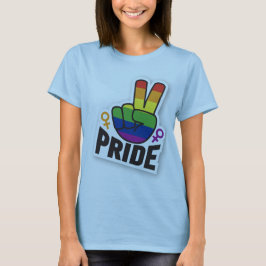 Pride Vrede blauwe vrouwen T-shirt