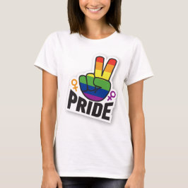Pride Vrede witte vrouwen T-shirt