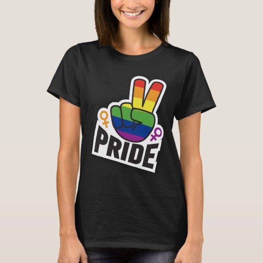 Pride Vredesboek vrouwen T-shirt (Voorkant)