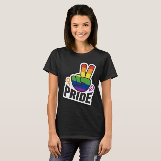 Pride Vredesboek vrouwen T-shirt (Voorkant volledig)