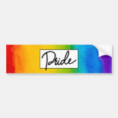 Pride Waterverf stijl Bumpersticker (Voorkant)
