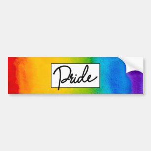 Pride Waterverf stijl Bumpersticker