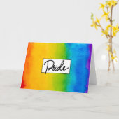 Pride Waterverf stijl Kaart (Gele Bloem)