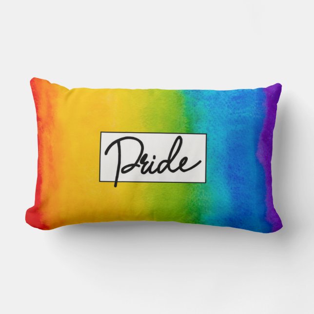 Pride Waterverf stijl Kussen (Voorkant)