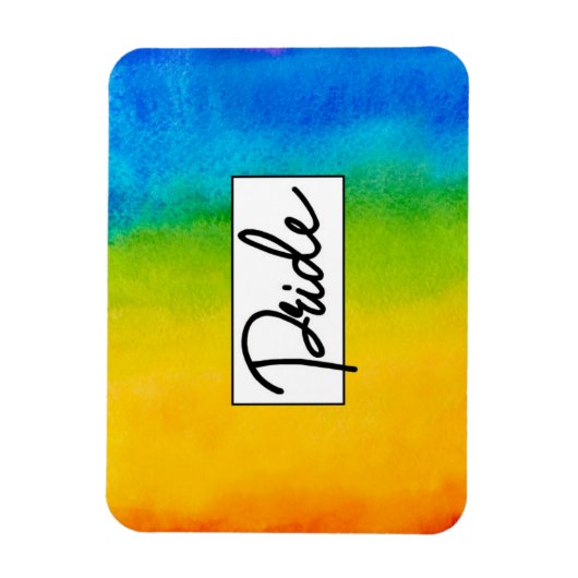 Pride Waterverf stijl Magneet (Verticaal)