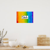Pride Waterverf stijl Poster (Keuken)
