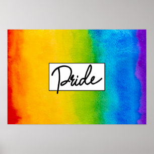 Pride Waterverf stijl Poster