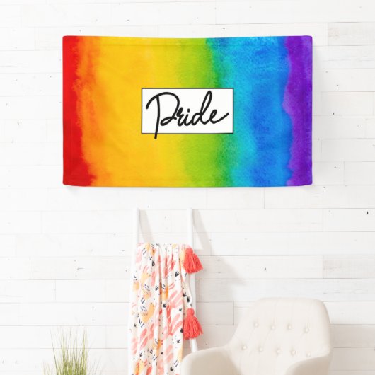 Pride Waterverf stijl Spandoek (Insitu)