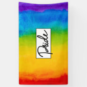 Pride Waterverf stijl Spandoek (Verticaal)