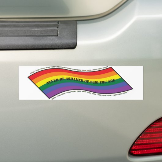 Pride Wave Bumpersticker (Op auto)