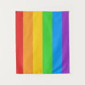 Pride Wave: Regenboogvlag Wandkleed (Voorkant)