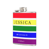 Pride Wedding Bruidsmeisje Hip Flask | Aangepaste  Heupfles (Links)