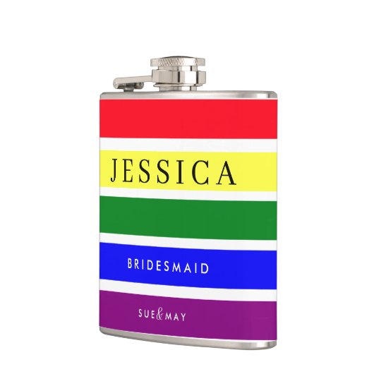 Pride Wedding Bruidsmeisje Hip Flask | Aangepaste  Heupfles (Links)