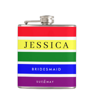 Pride Wedding Bruidsmeisje Hip Flask   Aangepaste  Heupfles