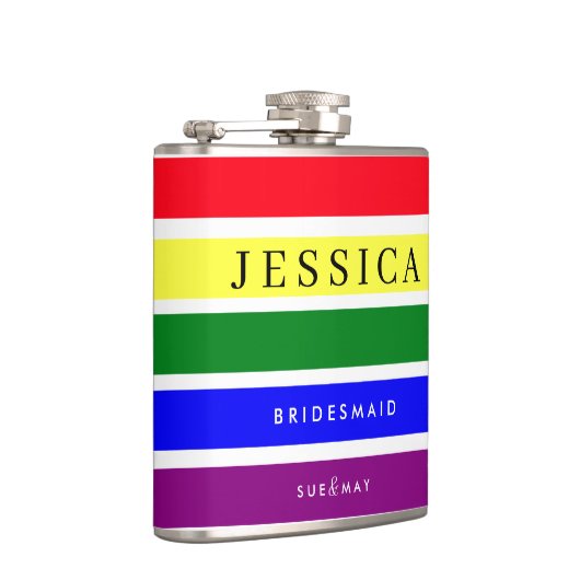 Pride Wedding Bruidsmeisje Hip Flask | Aangepaste  Heupfles (Rechts)