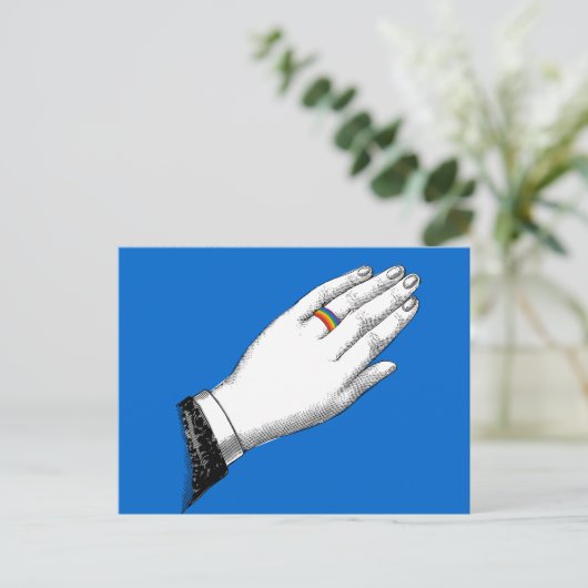 PRIDE WEDDING RING BRIEFKAART (Staand voorkant)