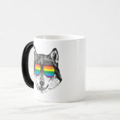 PRIDE WOLF Lgbt Gay Pride Flag Magische Mok (Voorkant links)