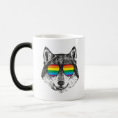 PRIDE WOLF Lgbt Gay Pride Flag Magische Mok (Links)