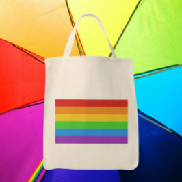 PrideBasket: Rainbow Pride Grocery Tote Bag